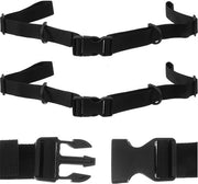 Cinturone per zaini - 2 pezzi - Adattabile 15-60 cm - Antiscivolo - Nylon robusto - Per zaini - Peso 40 g - Cinturone per zaini