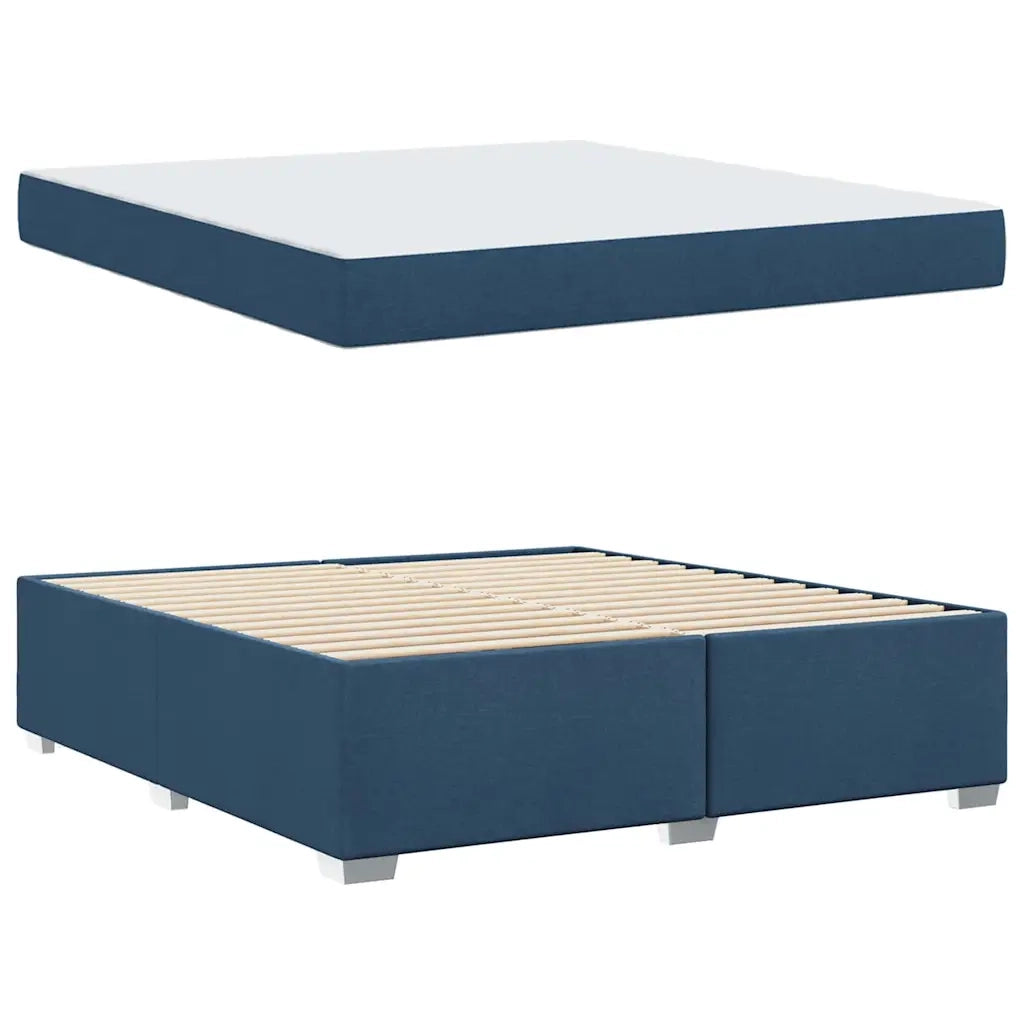 vidaXL Struttura del letto Blu 180 x 200 cm Tessuto