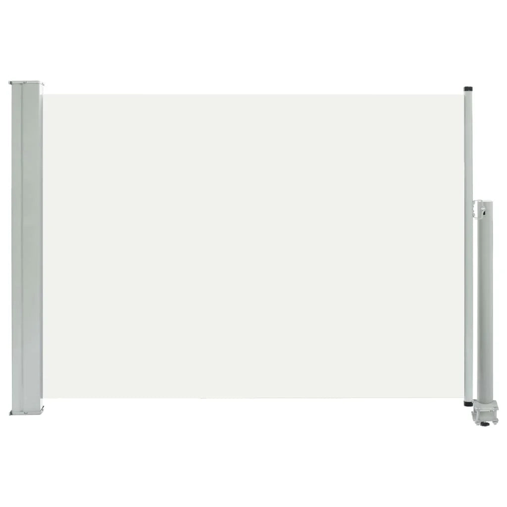 Tenda da sole laterale retrattile/schermo privacy per patio giardino terrazza balcone 80 x 300 cm crema 02_0007395