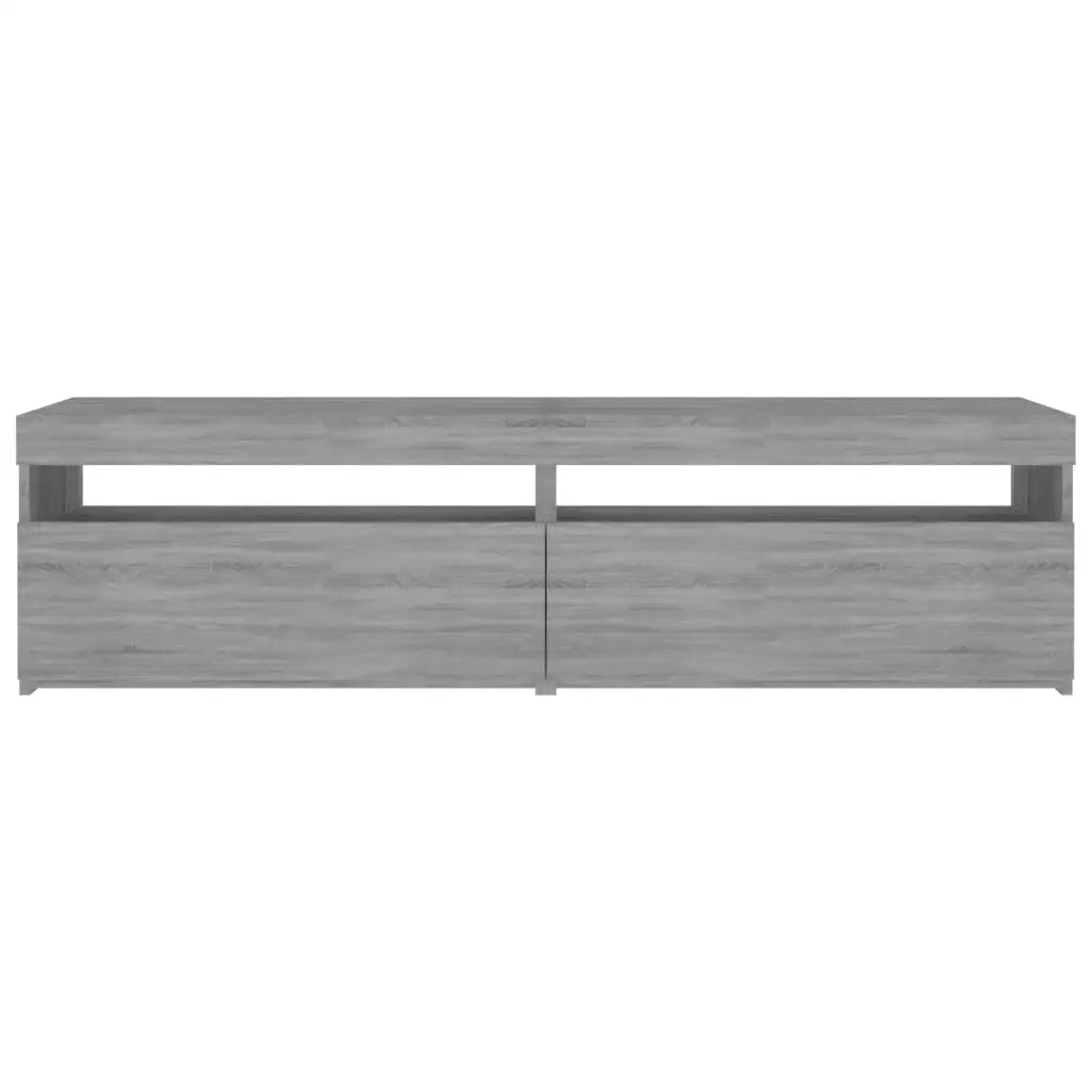Mobile Porta TV con Luci LED 2pz Grigio Sonoma 75x35x40 cm cod mxl 16652