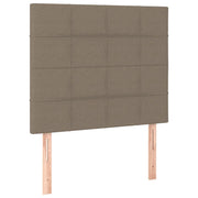 Testiera | Testata per letto tortora 90x5x118/128 cm in tessuto