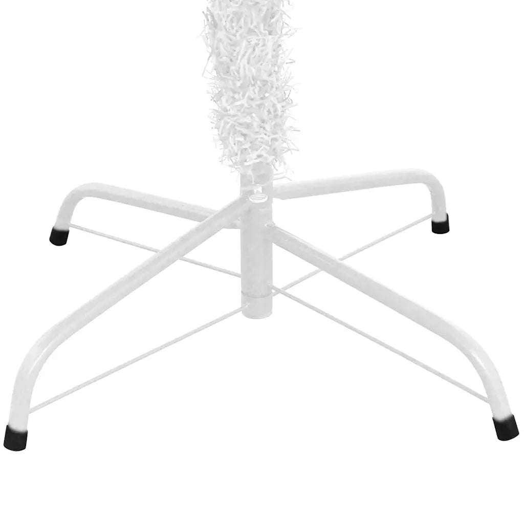 Albero di Natale Artificiale Preiluminato Palline 240 cm Bianco 3077496