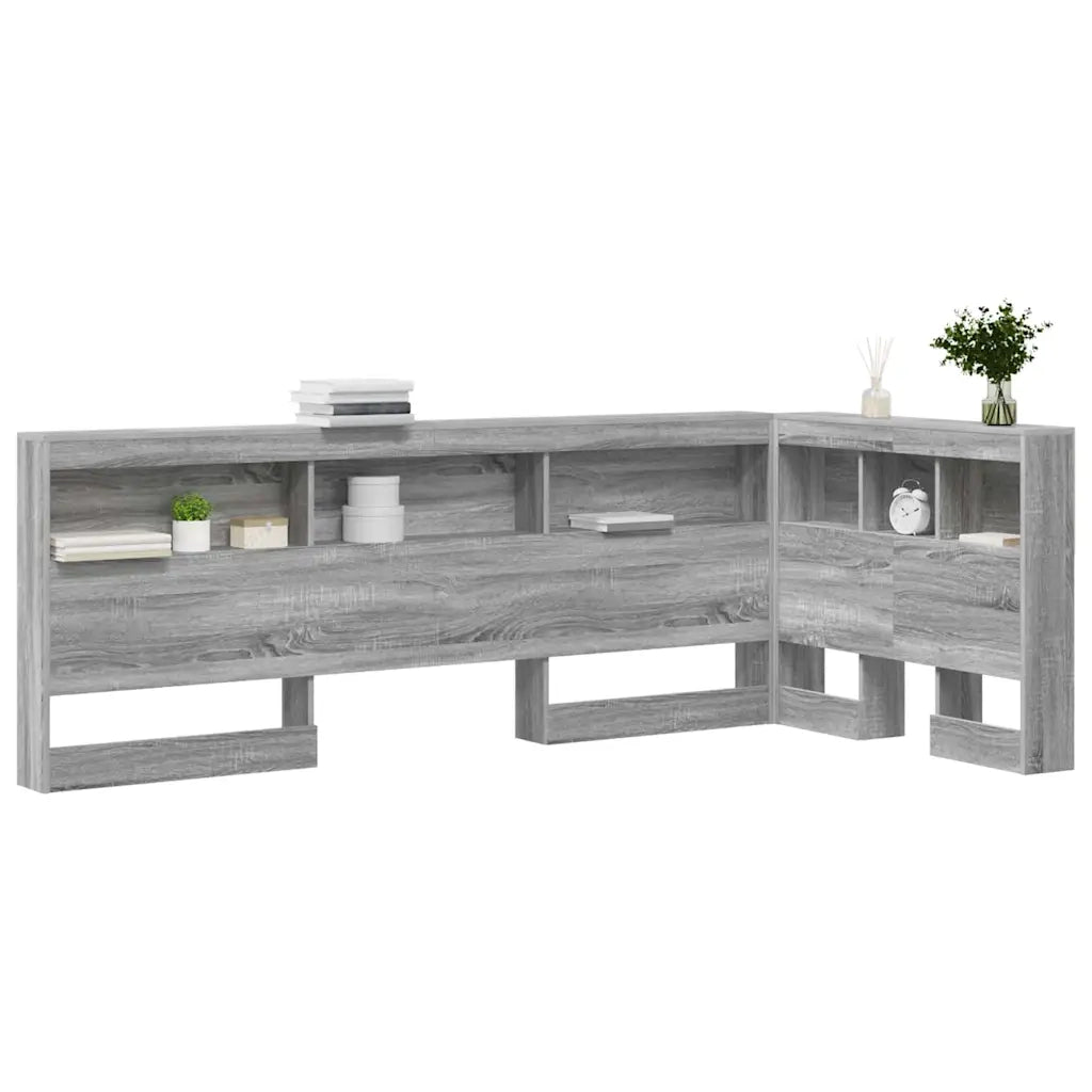 Testata contenitore Grigio sonoma 100 cm Legno multistrato 3335466