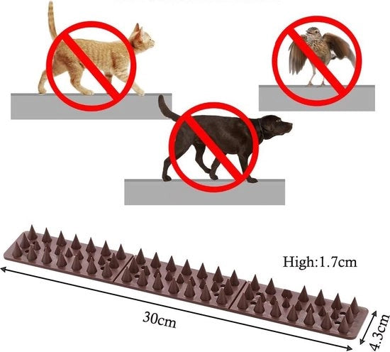 Difesa uccelli / difesa uccelli / protezione colombi, spine gatto, protezione colombi, difesa uccelli, spine, 12m