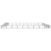 Box Cani 40 Pannelli Nero 100x50 cm Acciaio Verniciato Polvere 3115984