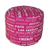 Pouf Puff Puf Tondo 50x40cm Big City Fucsia Avalli