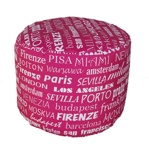 Pouf Puff Puf Tondo 50x40cm Big City Fucsia Avalli