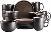 Set di bordo 12 pezzi - Set di servizio - Set di bordo nero - Nero - Grigio