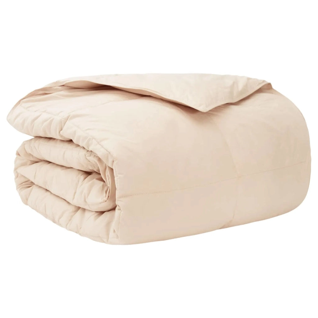 Set di Piumoni 2 pz 140 x 220 cm Tutte le stagioni Beige 3431663