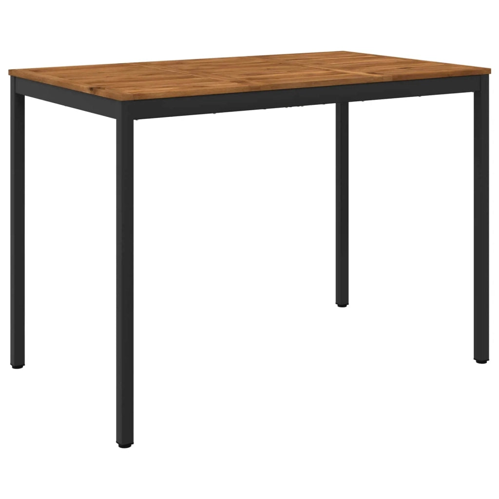 Tavolo Bar da Giardino Naturale e Nero 147 x 88,5 x 105 cm 901349