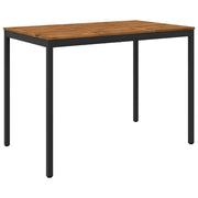 Tavolo Bar da Giardino Naturale e Nero 147 x 88,5 x 105 cm 901349