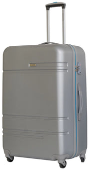 Trolley Valigia Grande Rigida in ABS 4 Ruote TSA Ravizzoni Sangria Silver