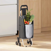 Carrello della spesa Nero 39,5 x 33 x 93 cm Tessuto Oxford 42002342
