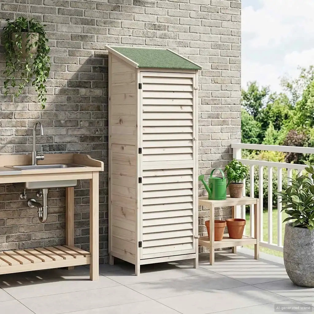 Capanno da Giardino Bianco 59 x 56 x 176 cm CFW5556335