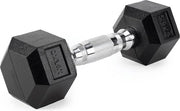 Palline da allenamento 25-35 kg forma esagonale resistente gomma in ghisa durevole - allenamento a casa con impugnatura ergonomico stabile multiforme