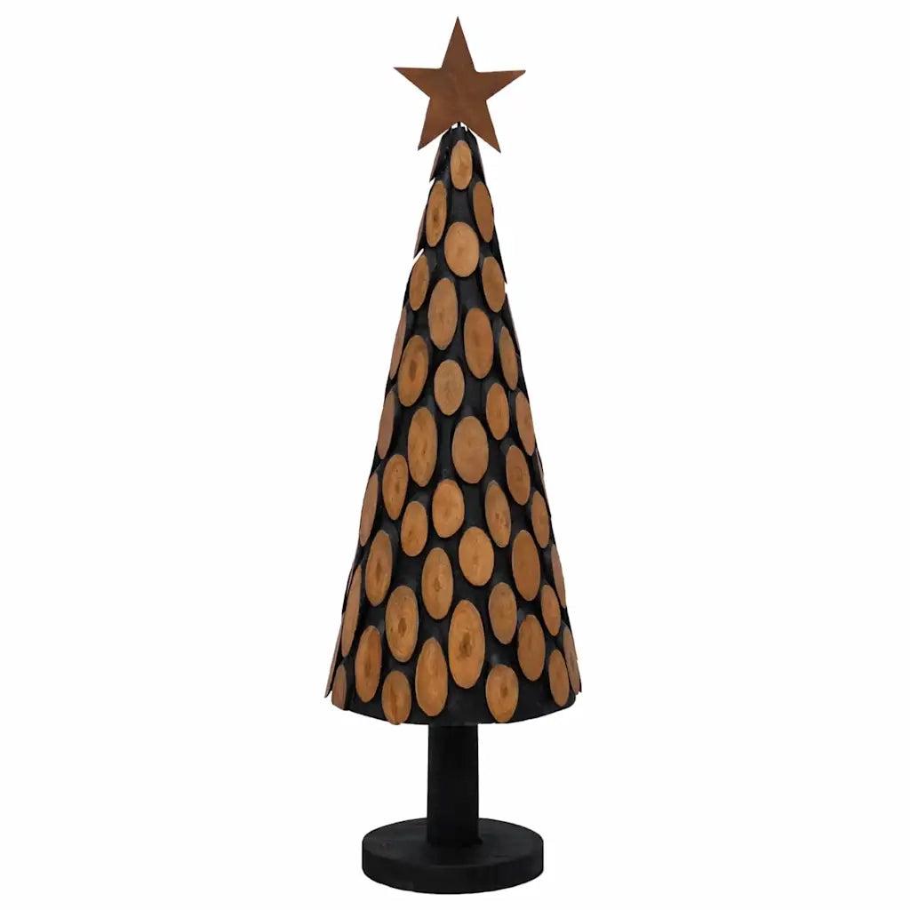 Albero di Natale Marrone 149 cm Legno massello di teak