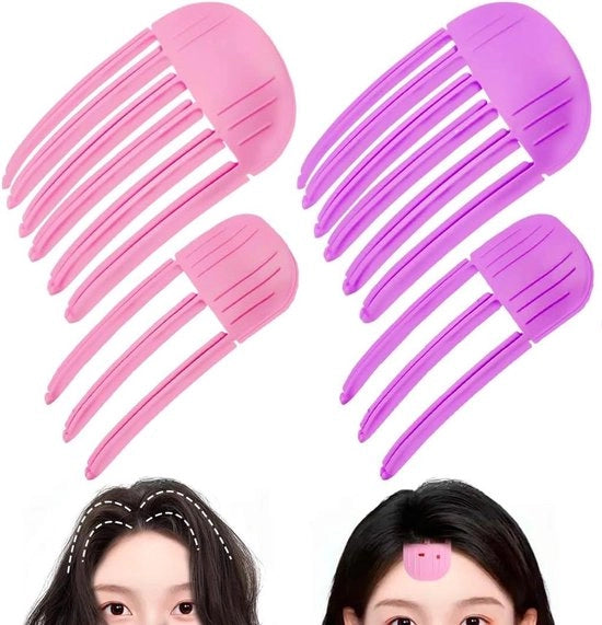 Clip volumizzanti a 4 pezzi per radici capillari con capelli lanosi
