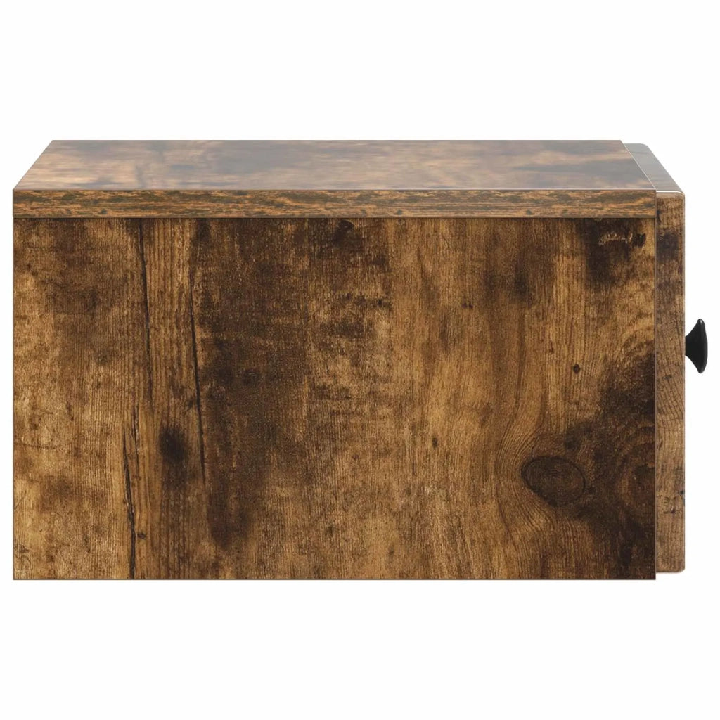 Mobiletto da notte a muro 2 pcs Rovere Fumo 33 x 34,5 x 20 cm 898096