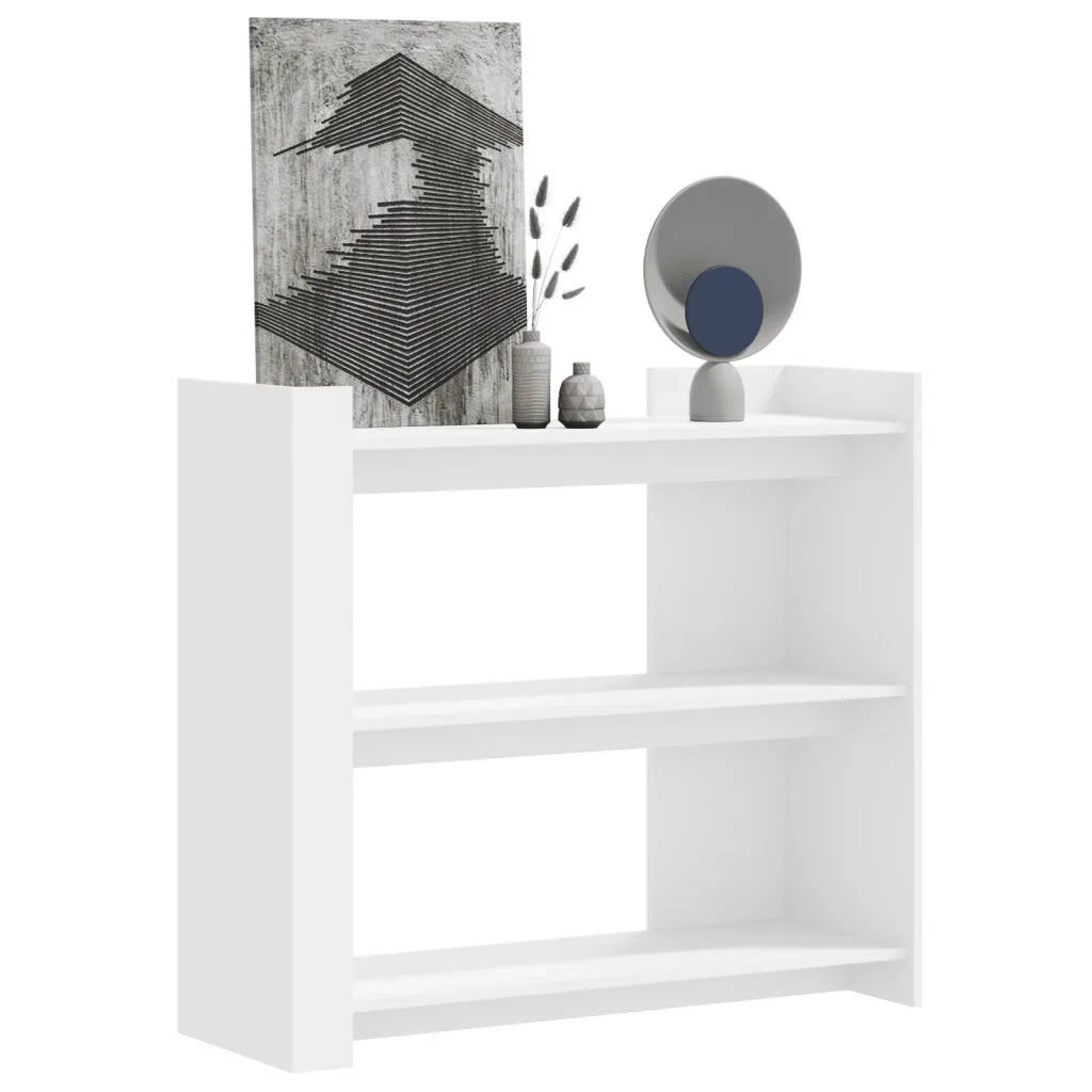 vidaXL Tavolino Consolle Bianco 100x35x90 cm in Legno Multistrato