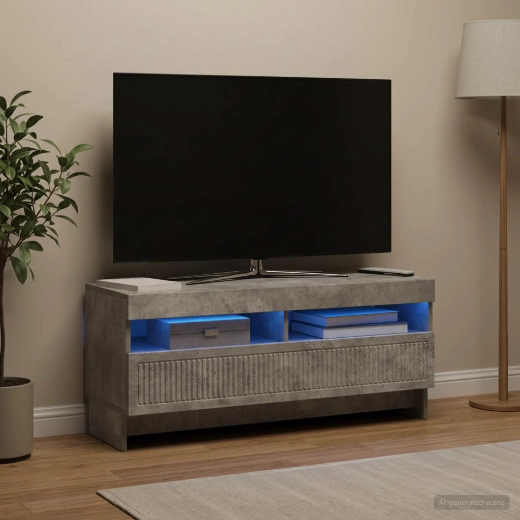 Mobile TV LED Grigio Cemento Legno ingegnerizzato 896108