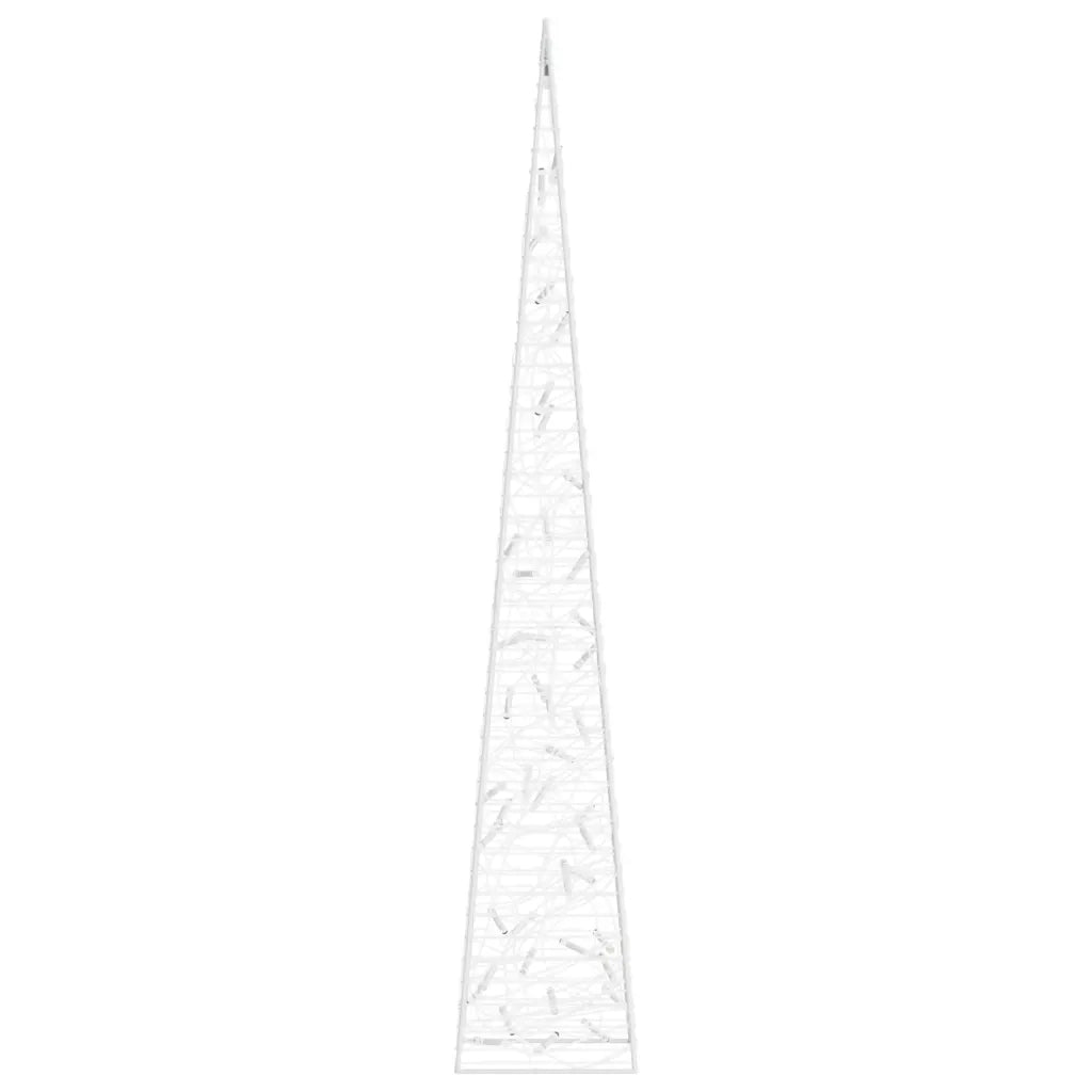 Cono di Luce LED Decorativo Acrilico Bianco Caldo 90 cm 328959