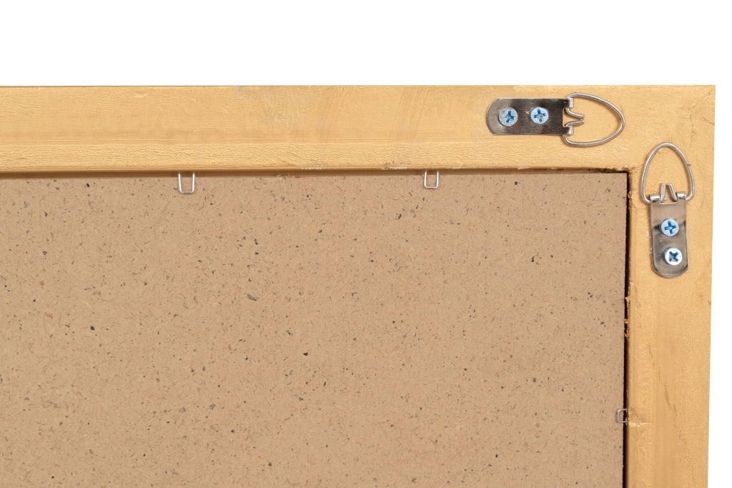 Biscottini Specchio Specchiera da parete e appendere verticale/orizzontale L50xPR4xH140 cm finitura foglia oro anticato