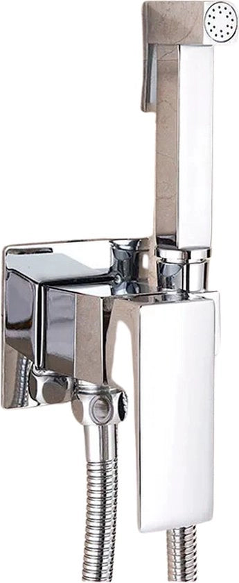 Bidet a mano con getto di acqua - Bidet con finitura cromata