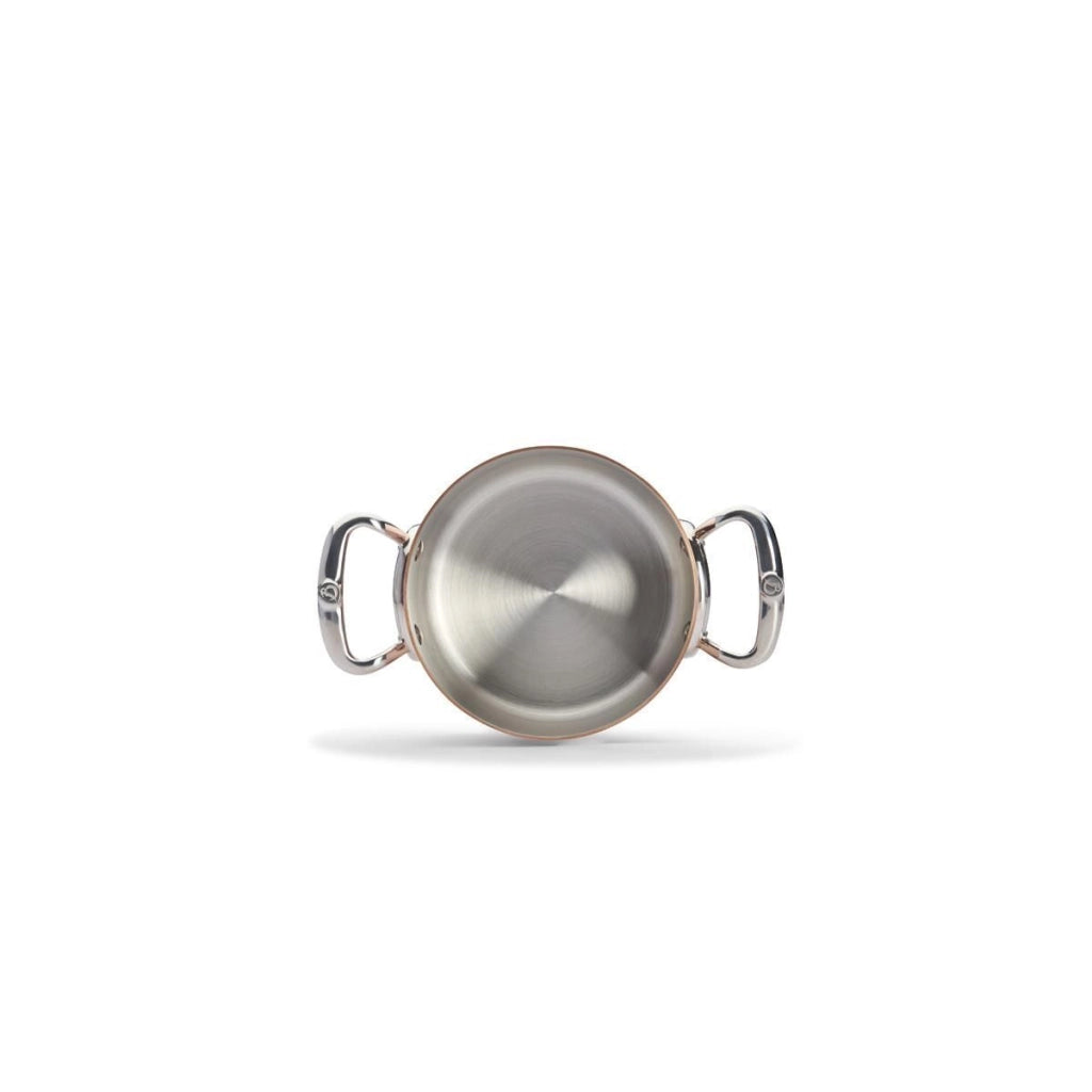 De Buyer 6242.16 Prima Matera Pentola per Induzione 16 cm 1.8 L in Rame e Acciaio Inox colore Dorato e Argento