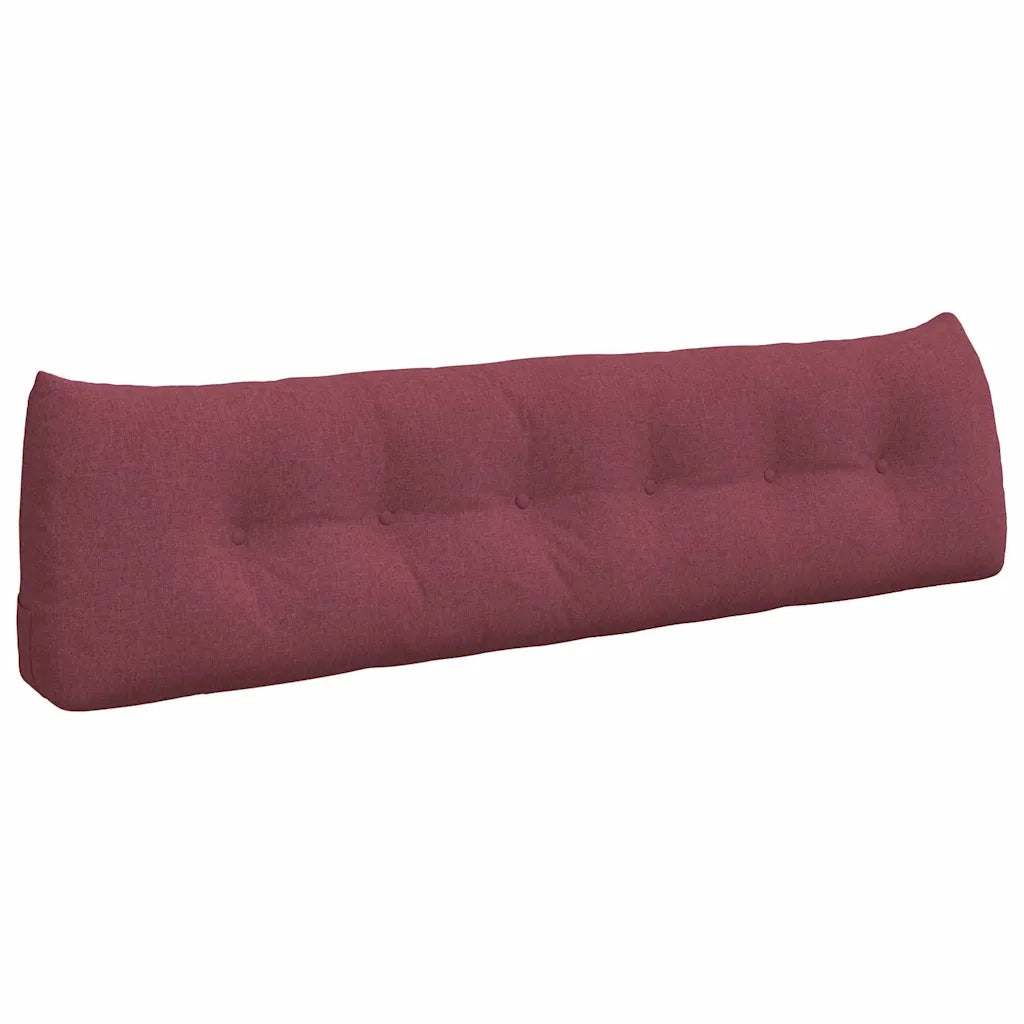 Cuscino per Schiena Rosso Vino 180 x 24 x 50 cm Tessuto