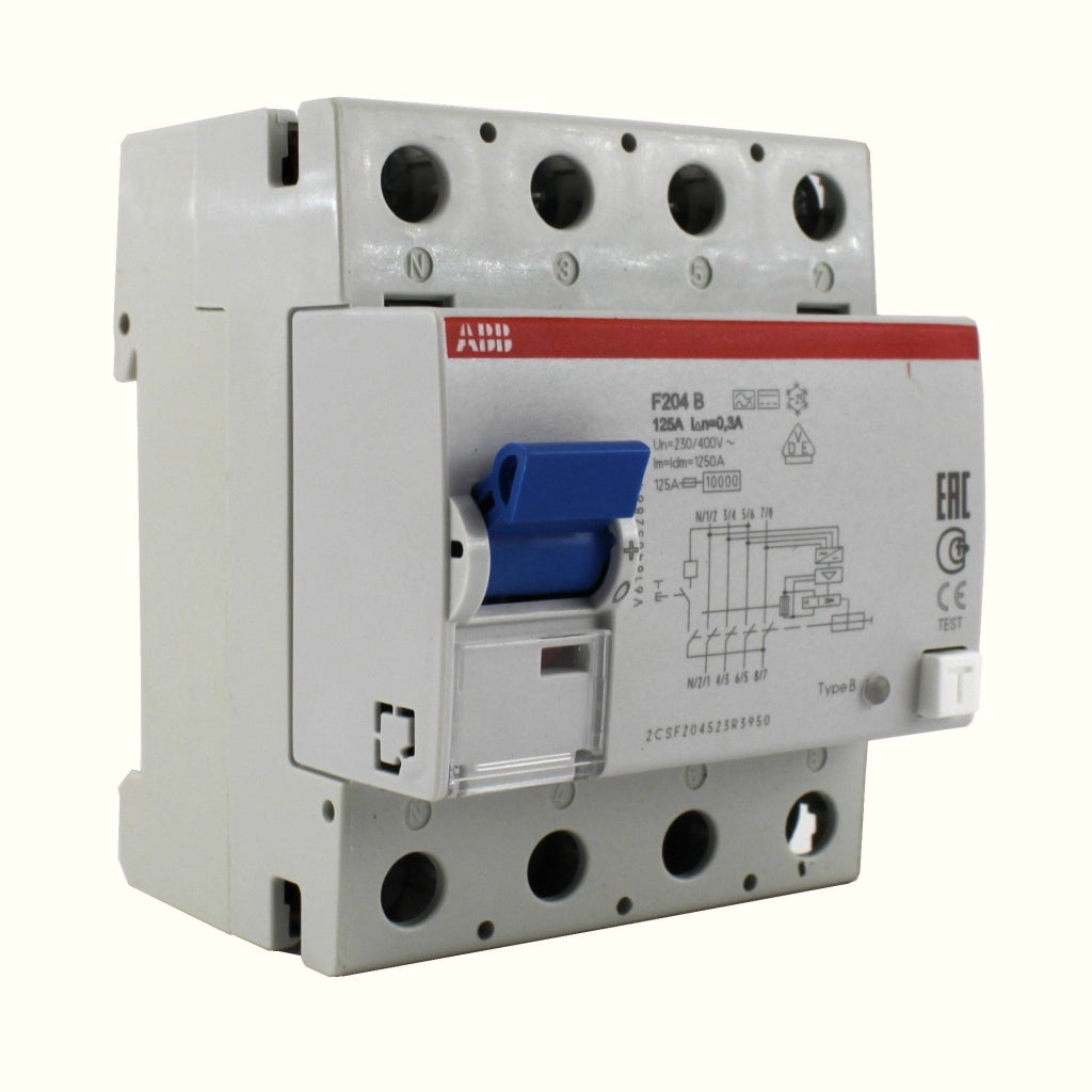 Differenziale pure classe B 0,30A 4 moduli 125A Abb