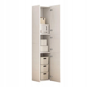 Armadio 30x170x30 cm di colore bianco, pratico e compatto.