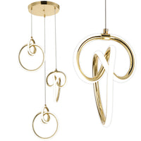 Lampada A Sospensione Led G072-3cpr Gold