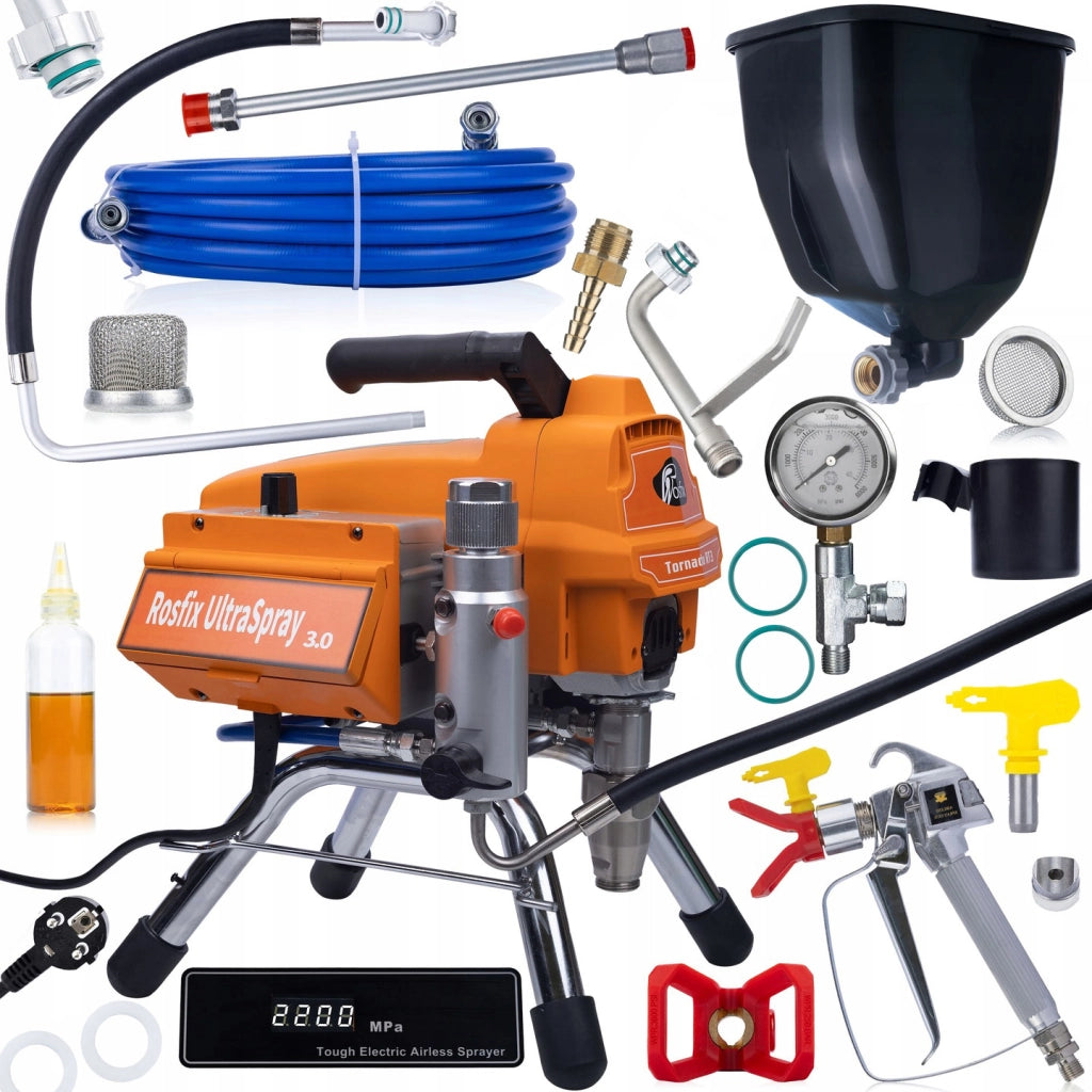 Agitatore Verniciatore Tornado RT3 UltraSpray 2200W 22MPA – Alta Efficienza e Precisione | Serbatoio 6L