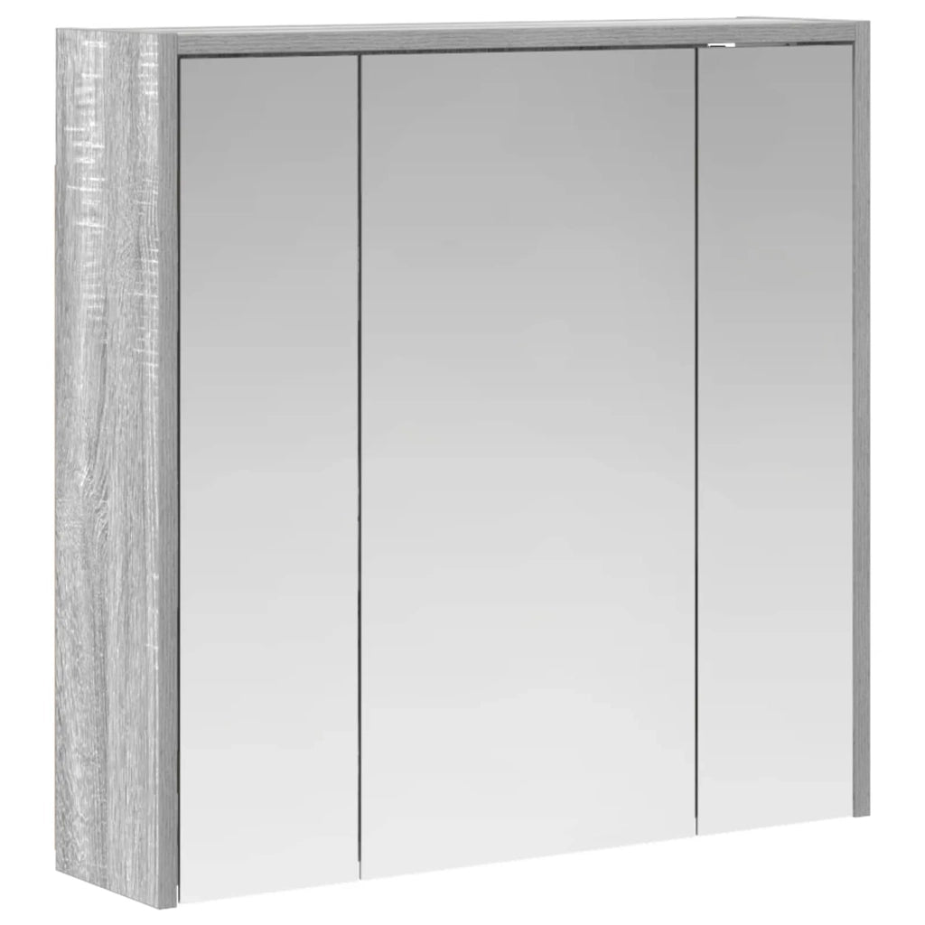 Mobiletto per specchio da bagno Grigio Sonoma 889156
