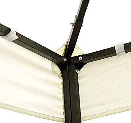 TELO TRASPIRANTE PER GAZEBO CON DOPPIO TETTO 3 X 3 MT IN COLORE CREMA
