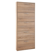 Scarpiera 5 ribalte singole 15 x 65 x h.173,5 cm