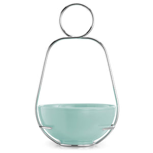 Coppetta per Aperitivo in Gres e Acciaio Kaleidos Turchese