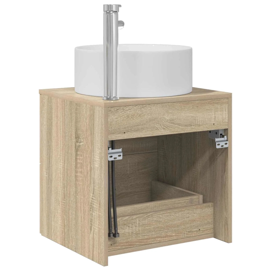 Mobile Lavabo da Parete Rovere Sonoma 49,5 x 44,5 x 65,5 cm 890320