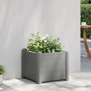 Letto Rialzato da Giardino in PP Grigio Pietra 43x43x35 cm 317579