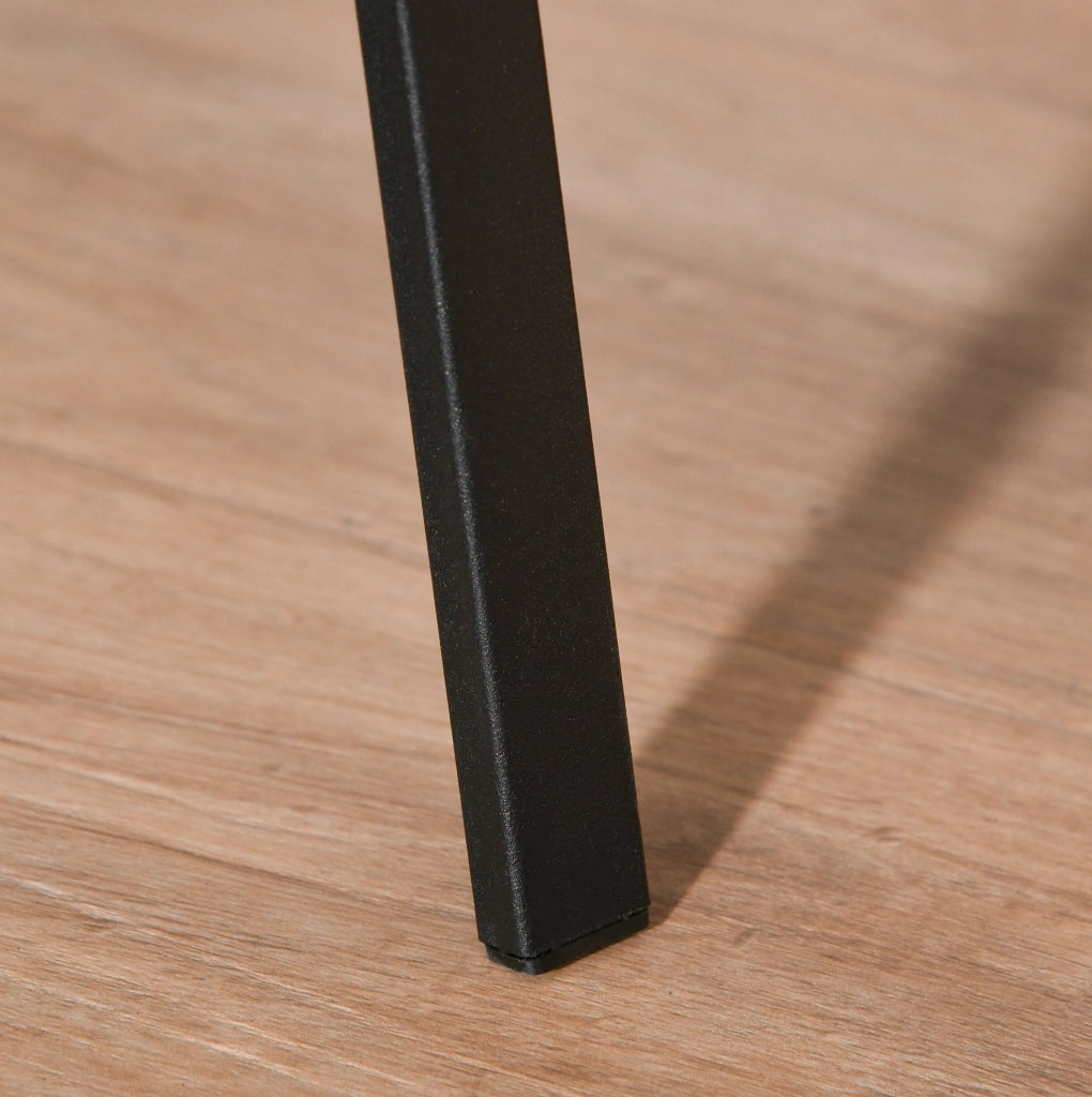 Appendiabiti da terra moderno nero in metallo e MDF, 180 cm