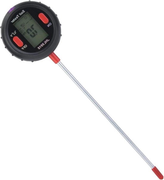 Misuratore di pH Digitale - Tester di Umidità per Piante - Termometro - Strumento per Giardinaggio per Giardino Agricoltura - Interno Esterno