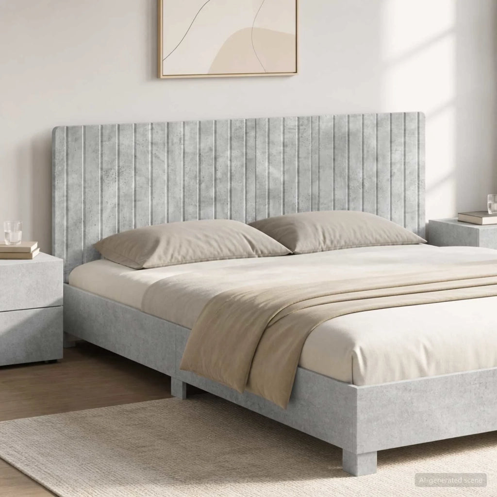 Testiera da Muro ZWOLLE Grigio Cemento Legno ingegnerizzato 896508