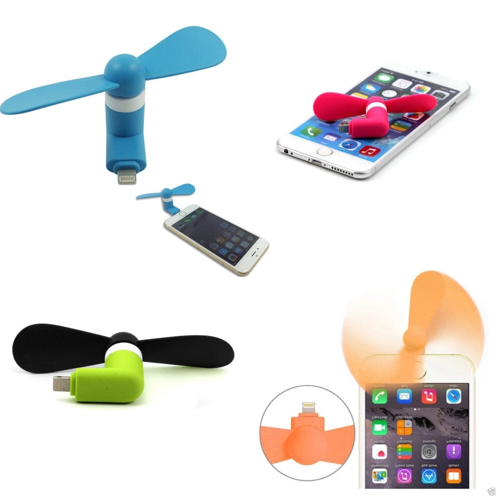 Trade Shop - 2x Ventilatore Mini Fan Portatile Usb Per Pc Notebook Cellulare Smartphone -