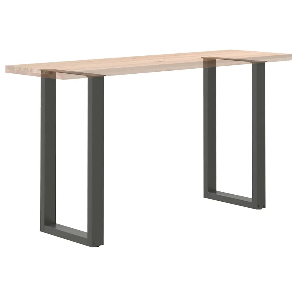 vidaXL Gambe per tavolo da bar a forma di U 2 pz Antracite 50x(90-91) cm Acciaio
