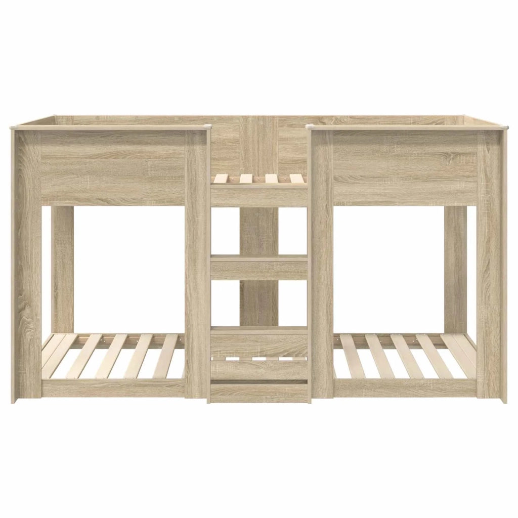 Letto a Castello per Bambini | Letto Infantile | Lettino Rovere Sonoma 80 x 200 cm