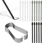 15 pezzi di punti di riserva compatibili con la penna Samsung S Pen - Kit di punta stilo per Galaxy Tab S6/S6lite/S7/S7FE/S8/S8+/S8Ultra/S9/S9+/S9Ultra/S9Ultra/S9FE/N10/N20/S21Ultra/S23Ultra