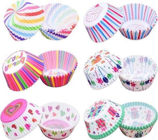 Forme per muffin in carta - Forme per cupcake tulipani - Forme per torte nuziali - 300 pezzi