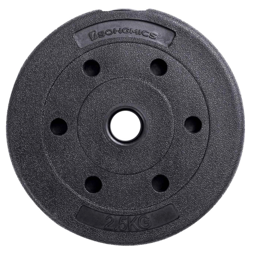 Manubri set da 2 corti rivestiti in plastica 2 x 10 kg fitness bodybuilding sport 12_0002036