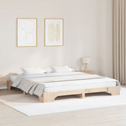 Struttura Letto Naturale Legno Massello di Pino 180 x 200 cm