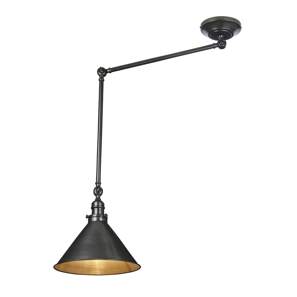 Plafoniera/applique Provence nero bronzo in acciaio E27 Elstead